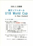 【男子ソフトボール】U18ワールドカップブロック別リーグ戦までの結果です